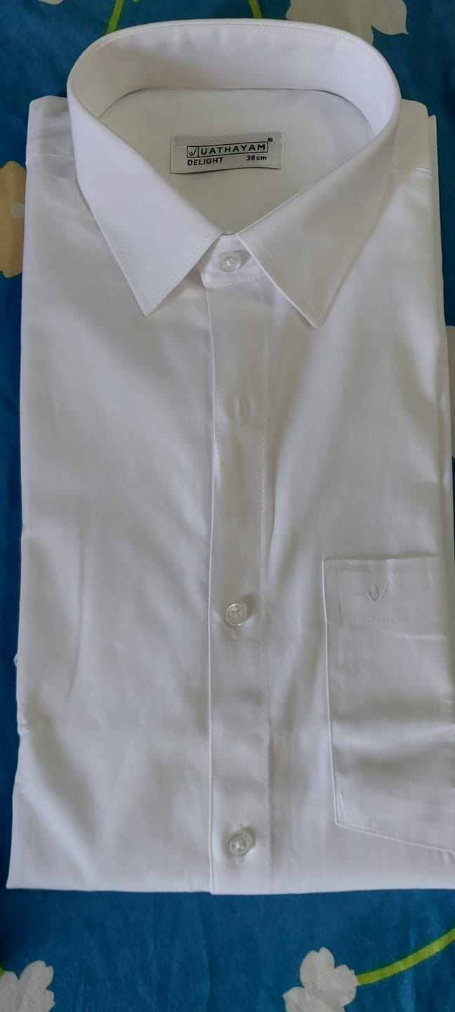 Customer photo review of Double Delight White Shirts - 2 Pcs Combo Pack