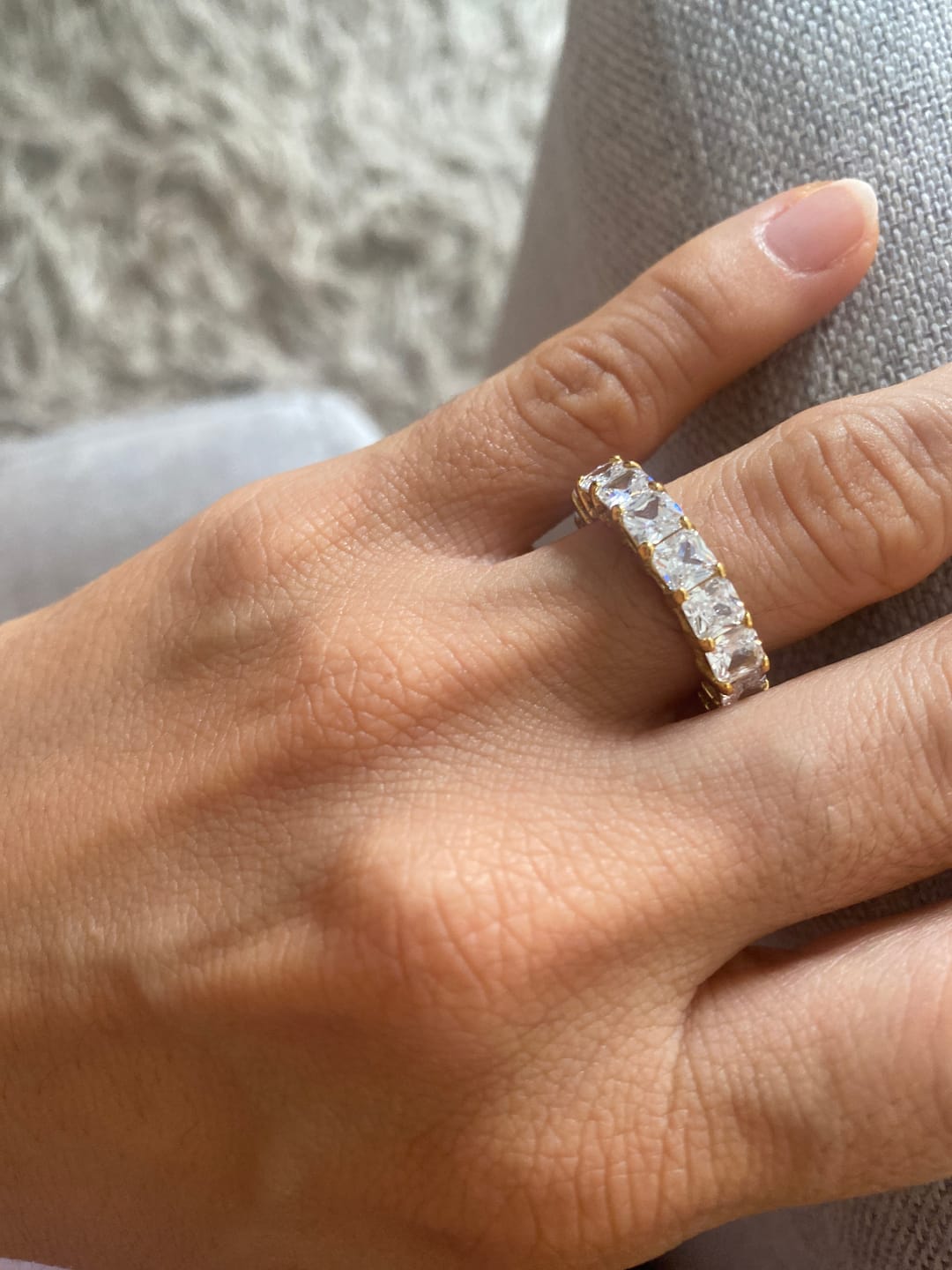 Customer photo review of Anel Queen Banhado em Ouro 18k