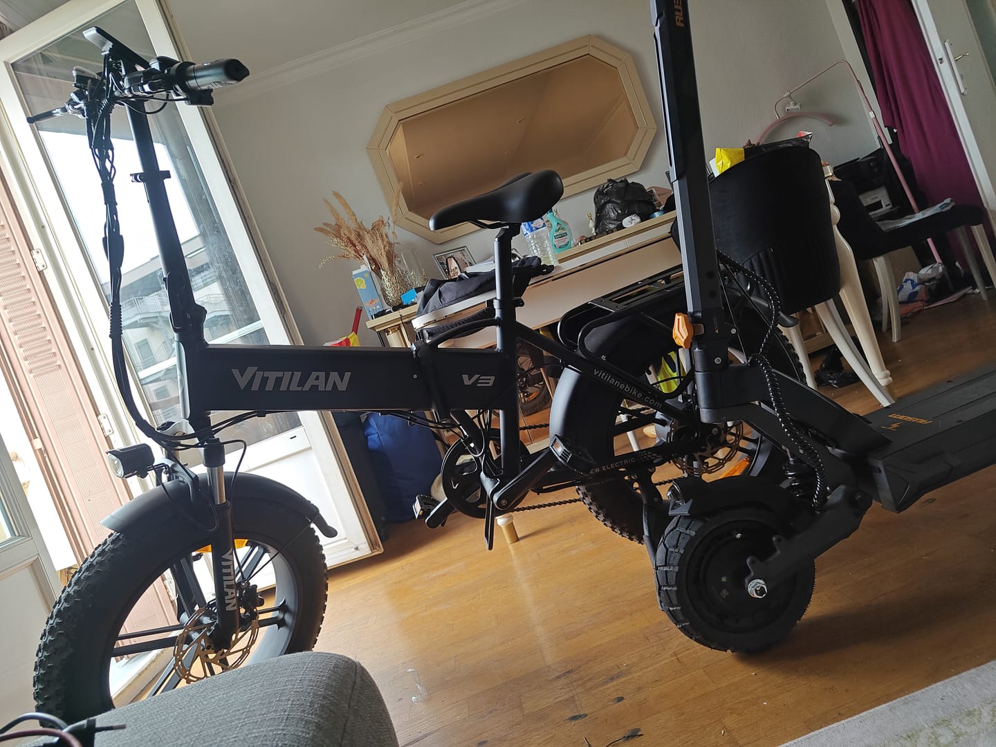 Customer photo review of V3 2.0 Folding Fat Tires Adult All Terrain Electric Bike