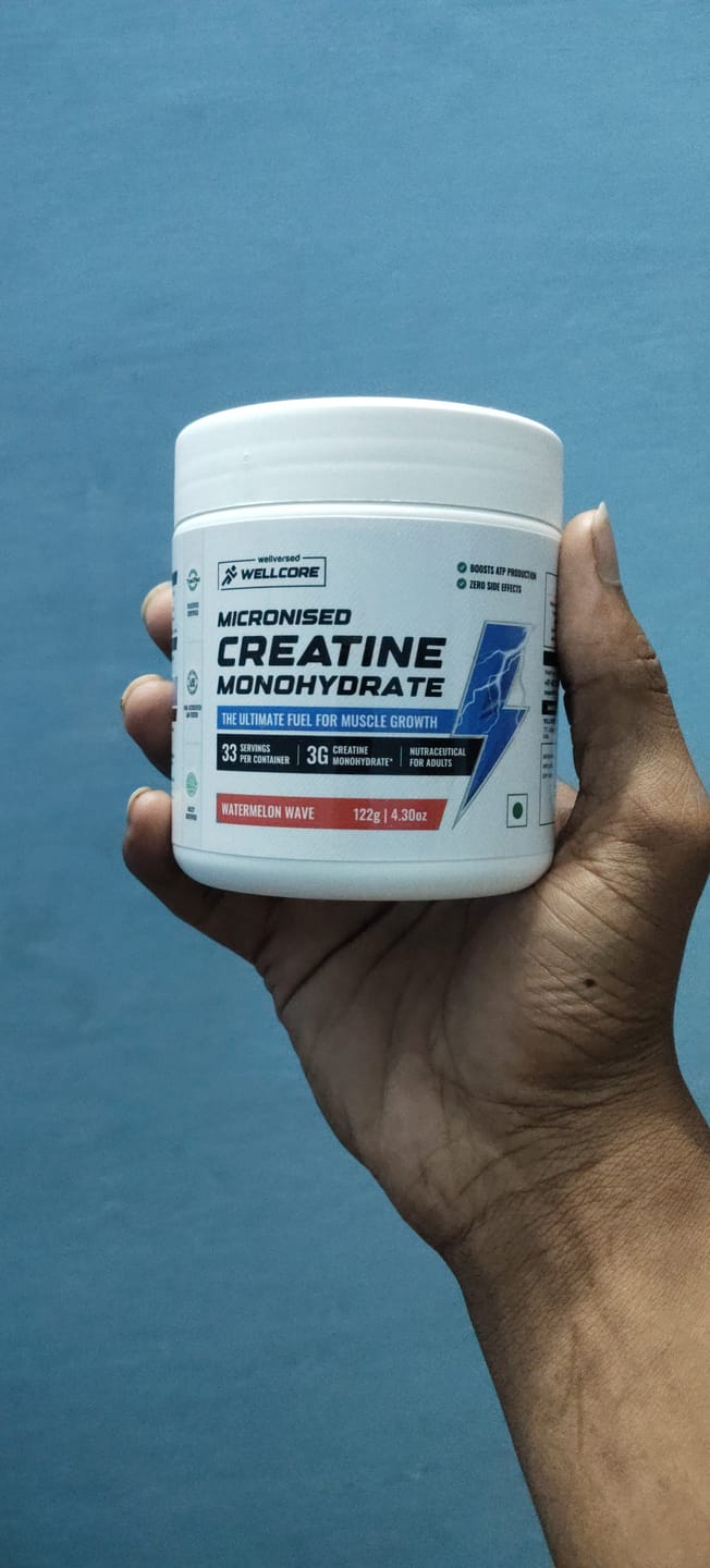 Customer photo review of Wellcore - Pure Micronised Creatine Monohydrate | Watermelon Wave (122g, 33 servings)