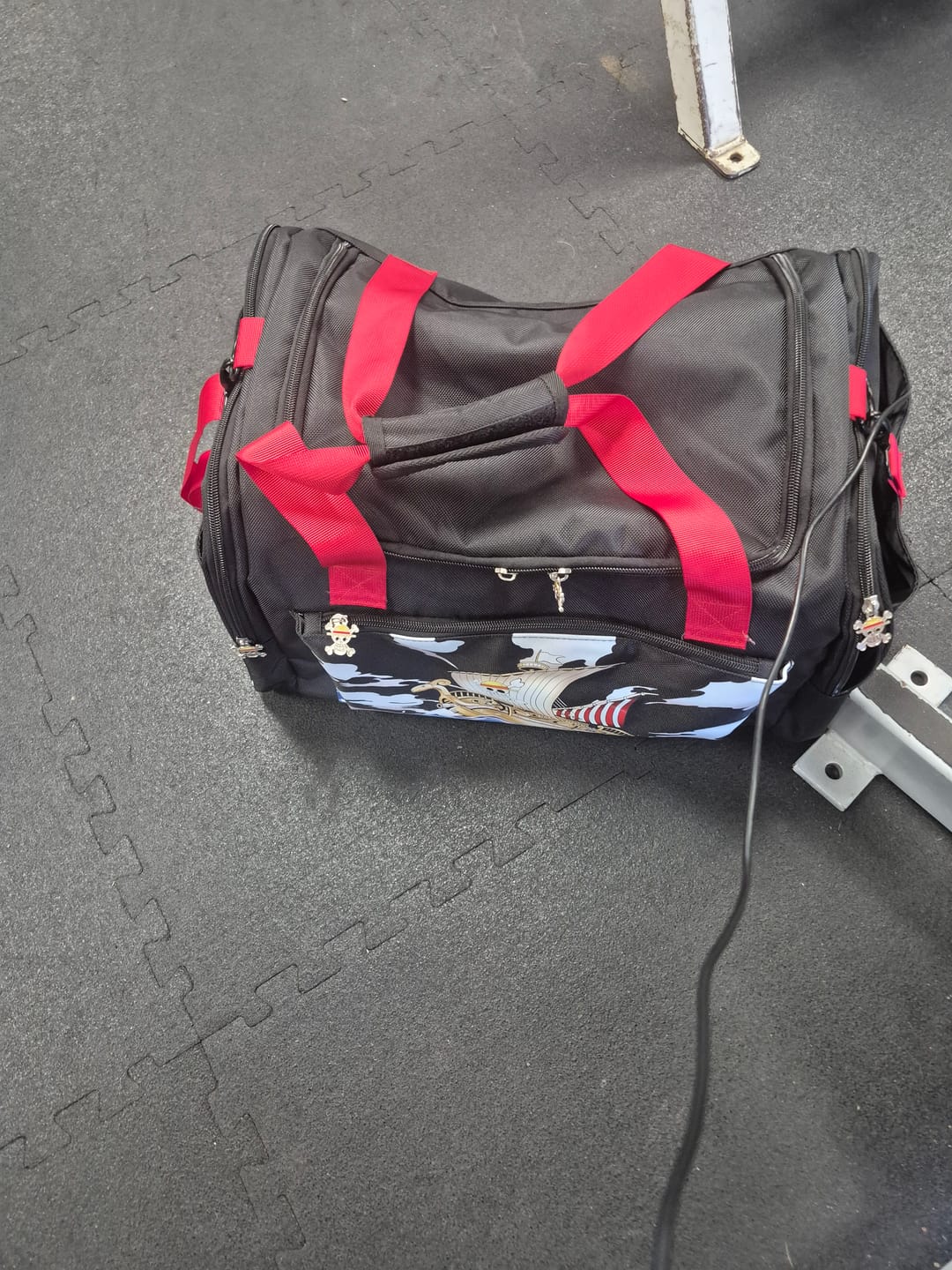 Customer photo review of Pirate Skull Duffel Bag