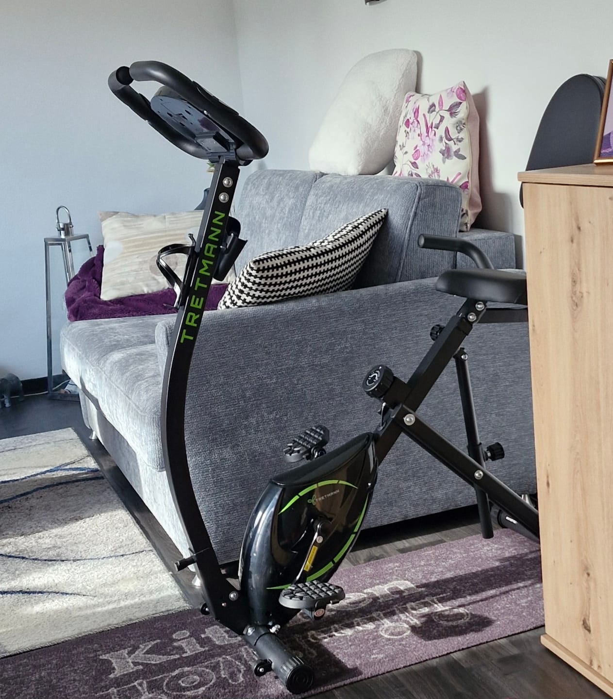 Customer photo review of Tretmann RIDE- Heimtrainer mit tiefem Einstieg