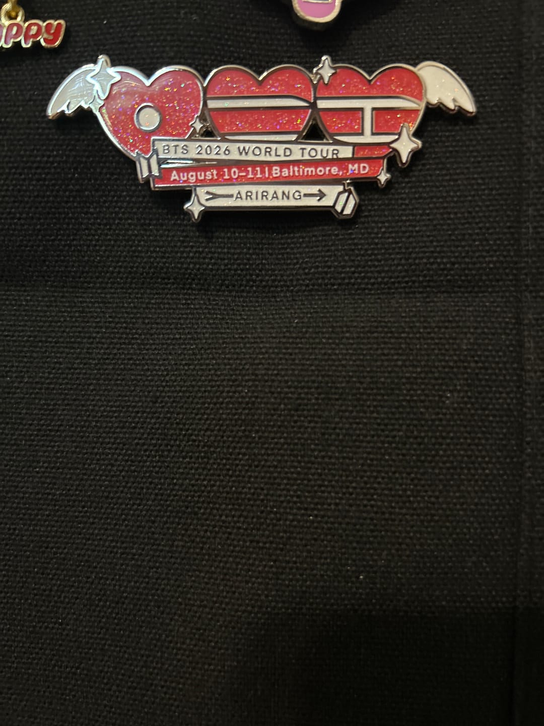 Customer photo review of BTS 2026 City Tour Pin