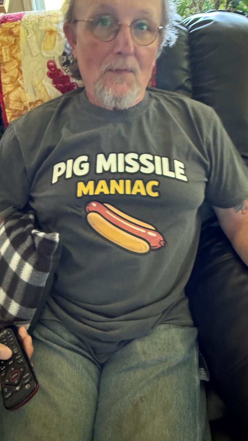 Customer photo review of Hotdog Dive — Premium Tee