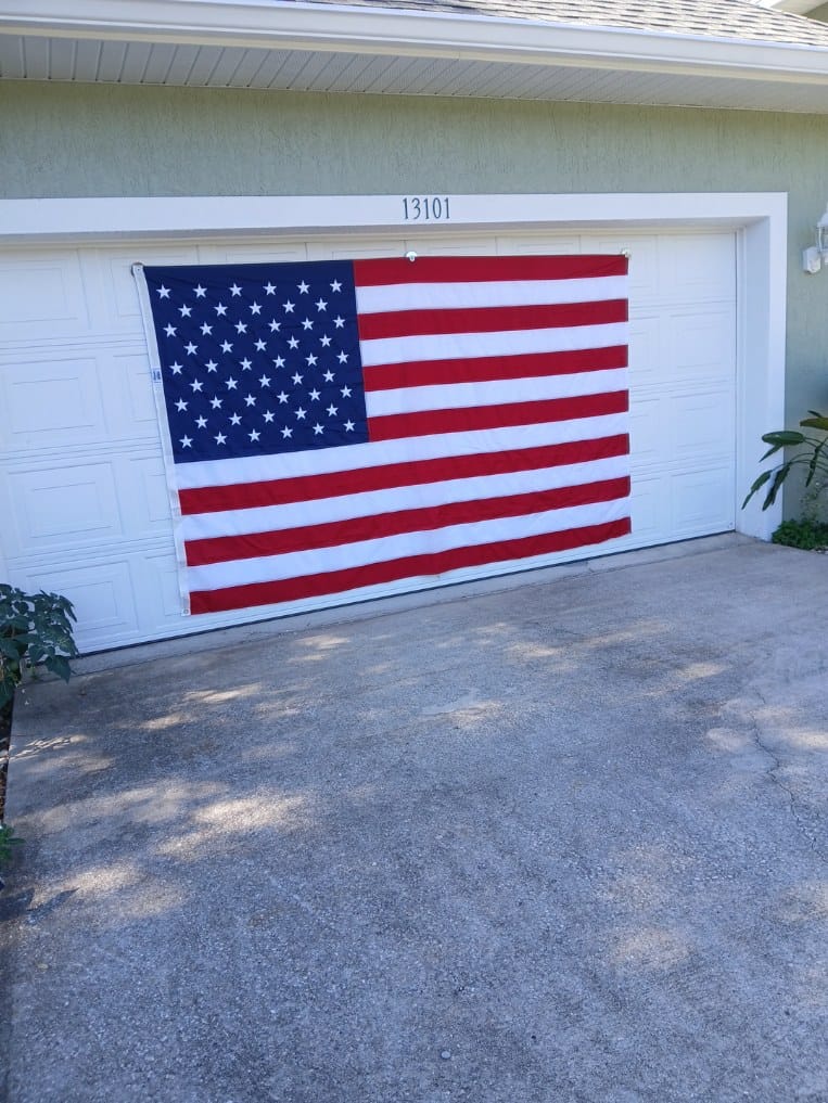 Customer photo review of 6' x 10' American Flag