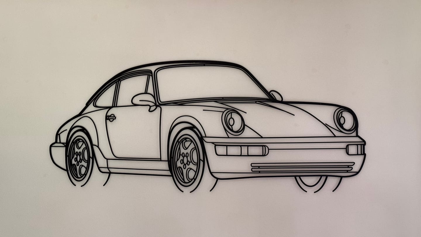 Customer photo review of P Generation 3 Silhouette Metal Wall Art