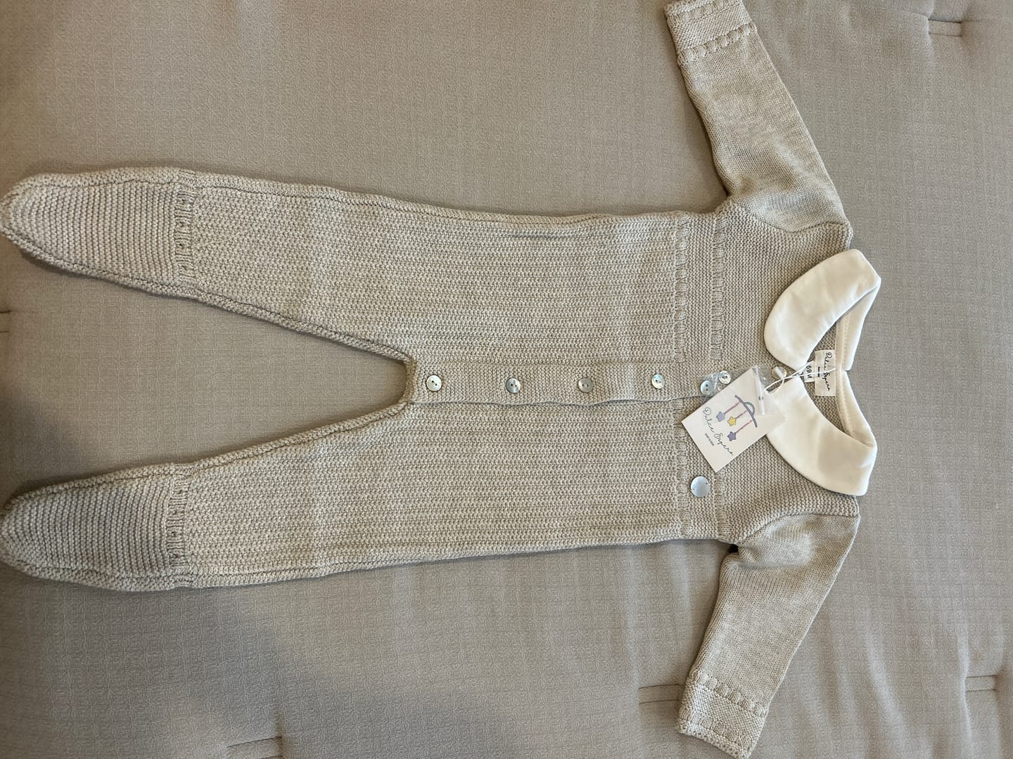 Customer photo review of Mameluco tejido beige