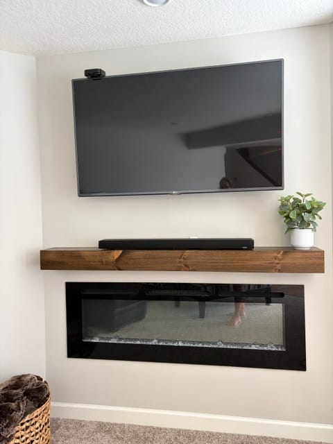 Customer photo review of Contemporary Pine Mantels