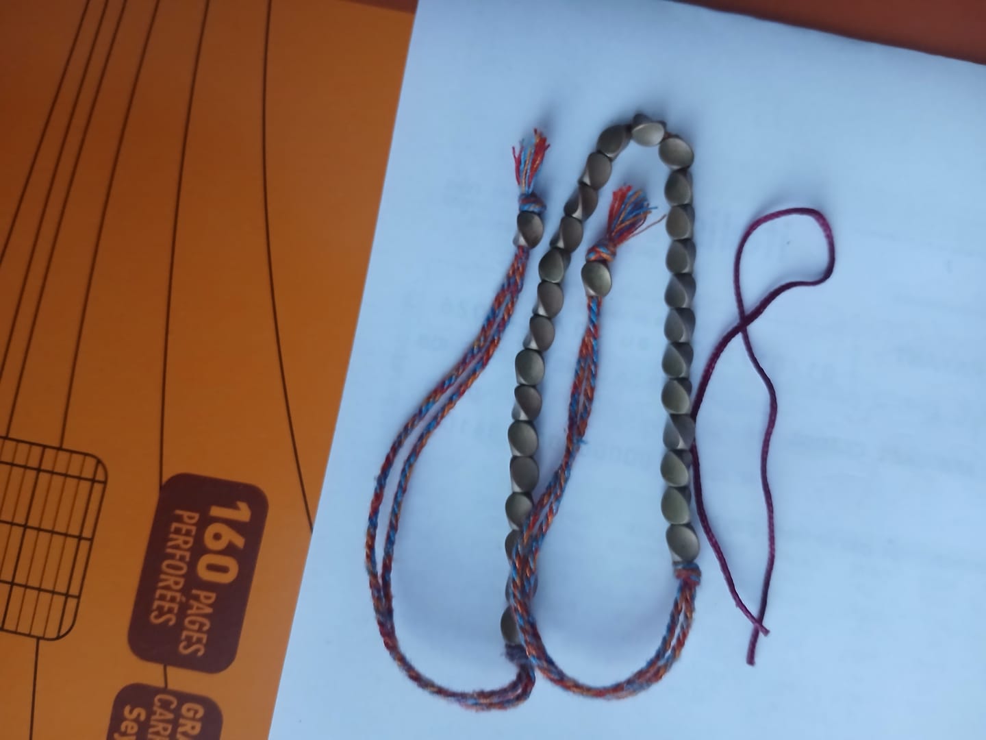 Customer photo review of Bracelet Tibétain en Perles de Cuivre