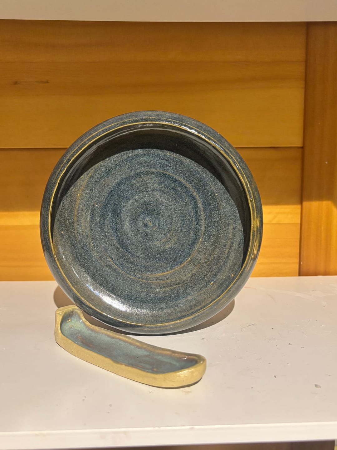 Customer photo review of Abbots Floating Green Midfire Brushable Glaze