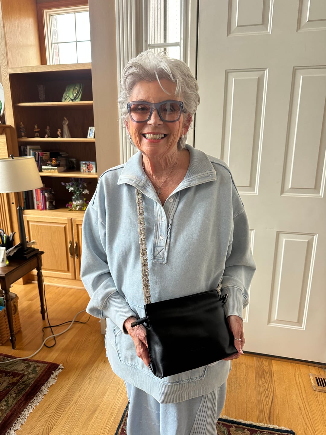 Customer photo review of PETITE CROWN STRAP - Crystal