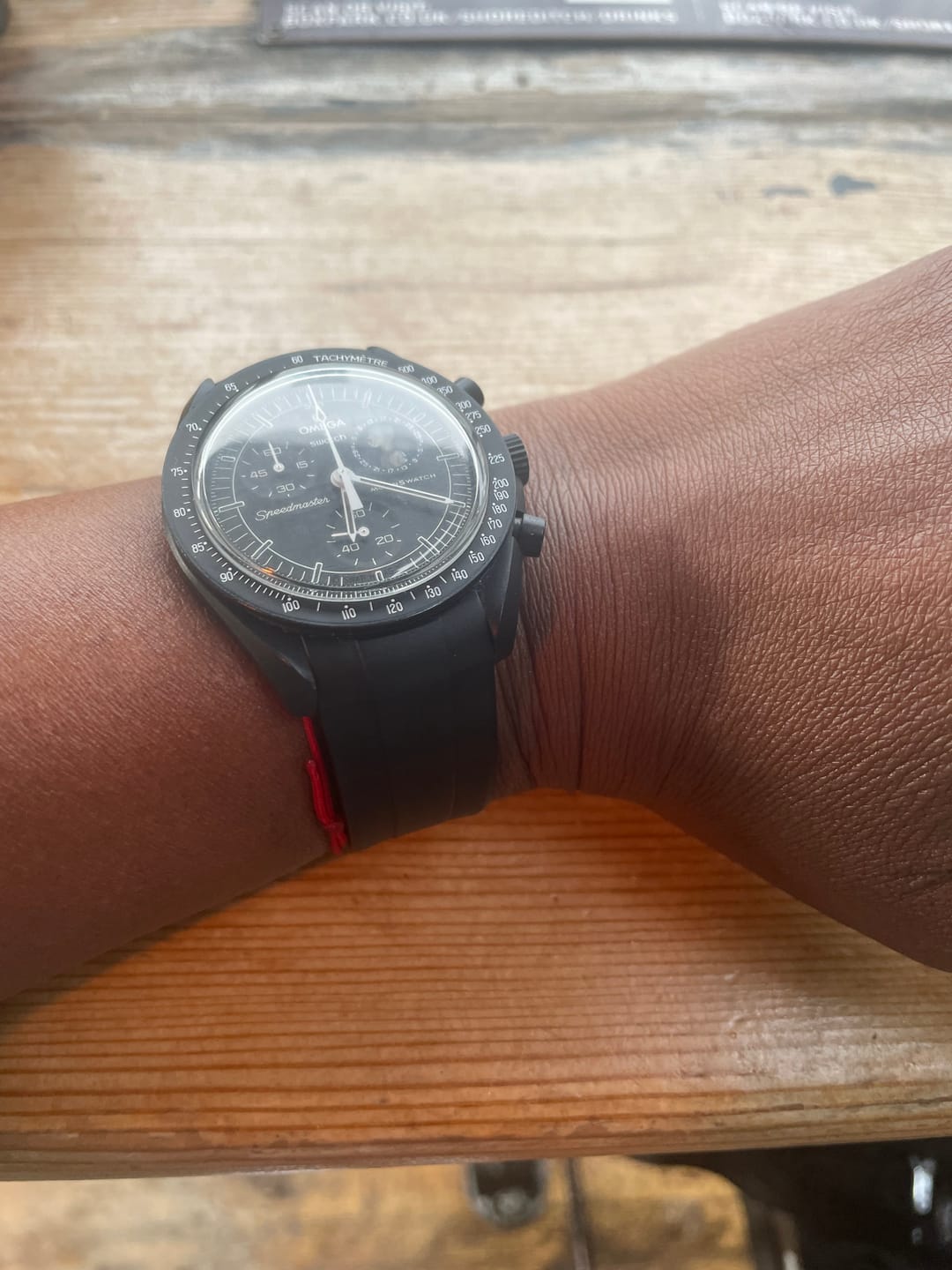 Customer photo review of Rubber Strap for Omega X Swatch MoonSwatch Mission to the Moon
