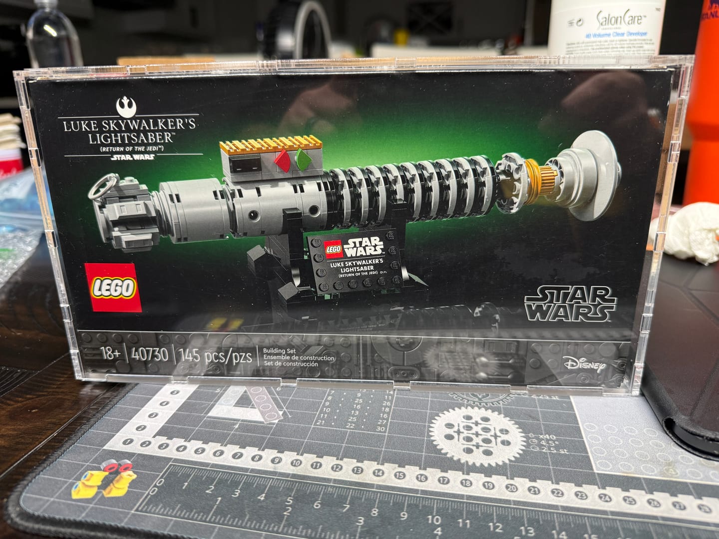 Customer photo review of Display Case for LEGO® 75339 Death Star™ Trash Compactor Diorama