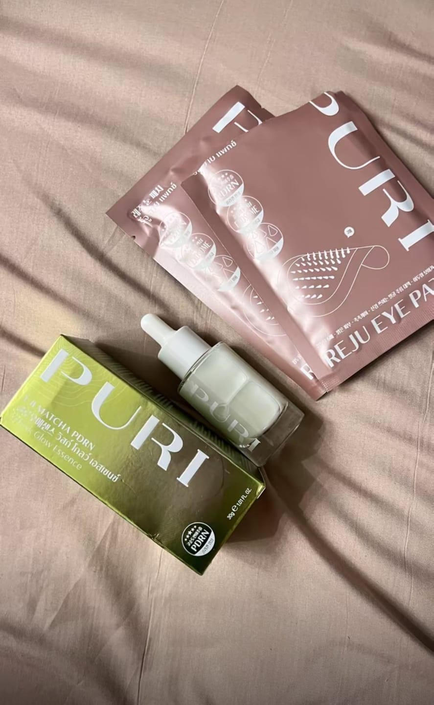 Customer photo review of [Duo Matcha PDRN] เอสเซนส์ผิวแข็งแรง และ เซรั่มผิวบาวซ์ Uji Matcha PDRN Essence + Matcha PDRN Exosome Bounce Serum