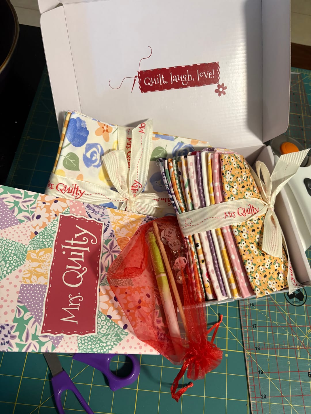 Customer photo review of Mrs Quilty Subscription Box 2