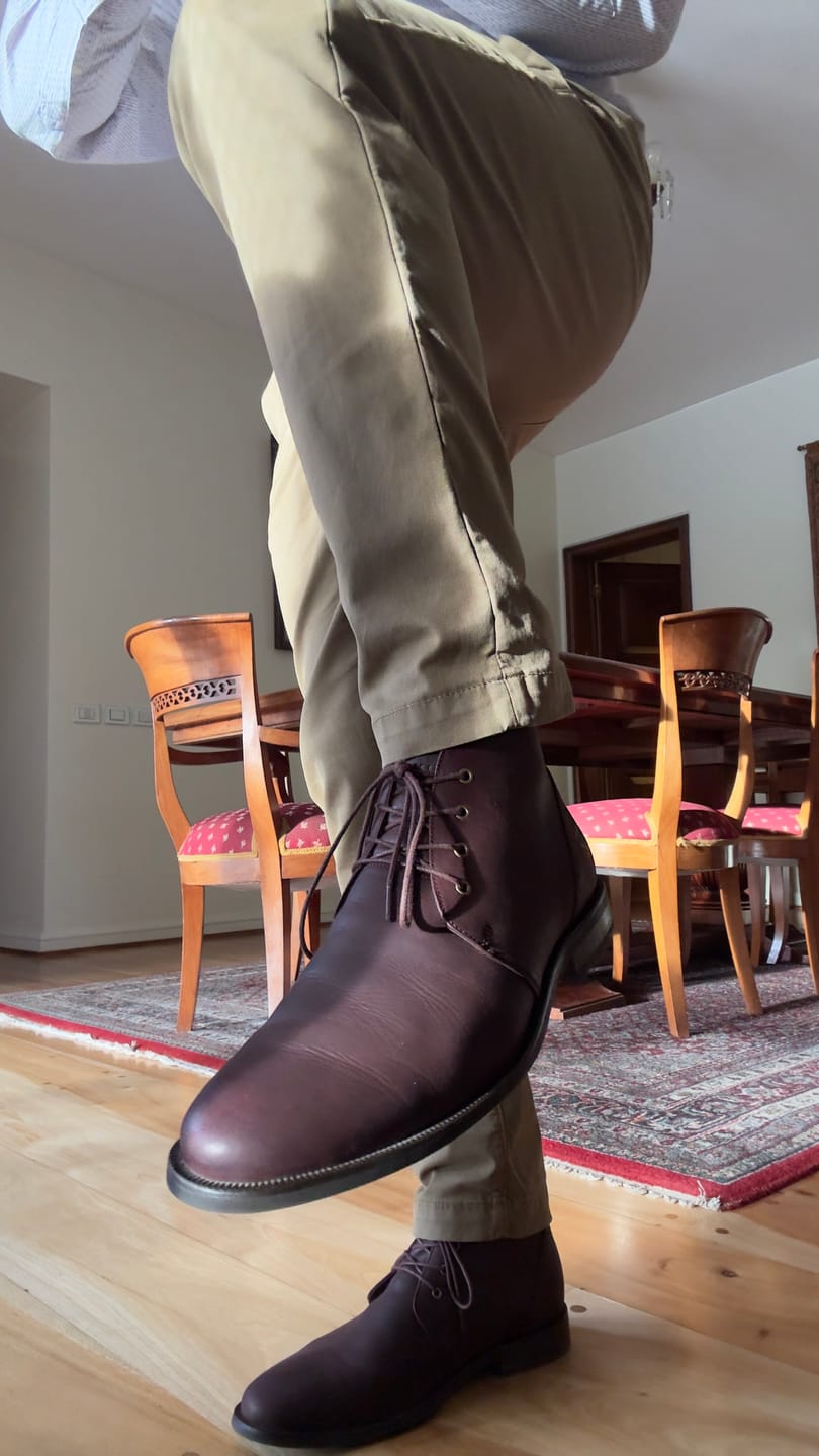 Customer photo review of Botín Hombre Sanhattan Brandy
