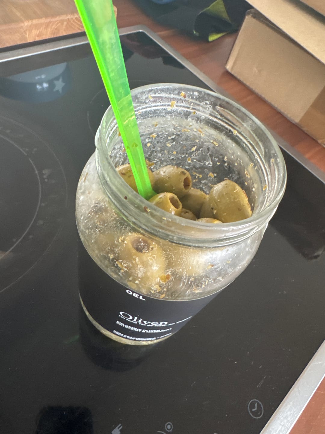 Customer photo review of OELiven Grün 500 g - Grüne Bio Oliven mit Kräutern