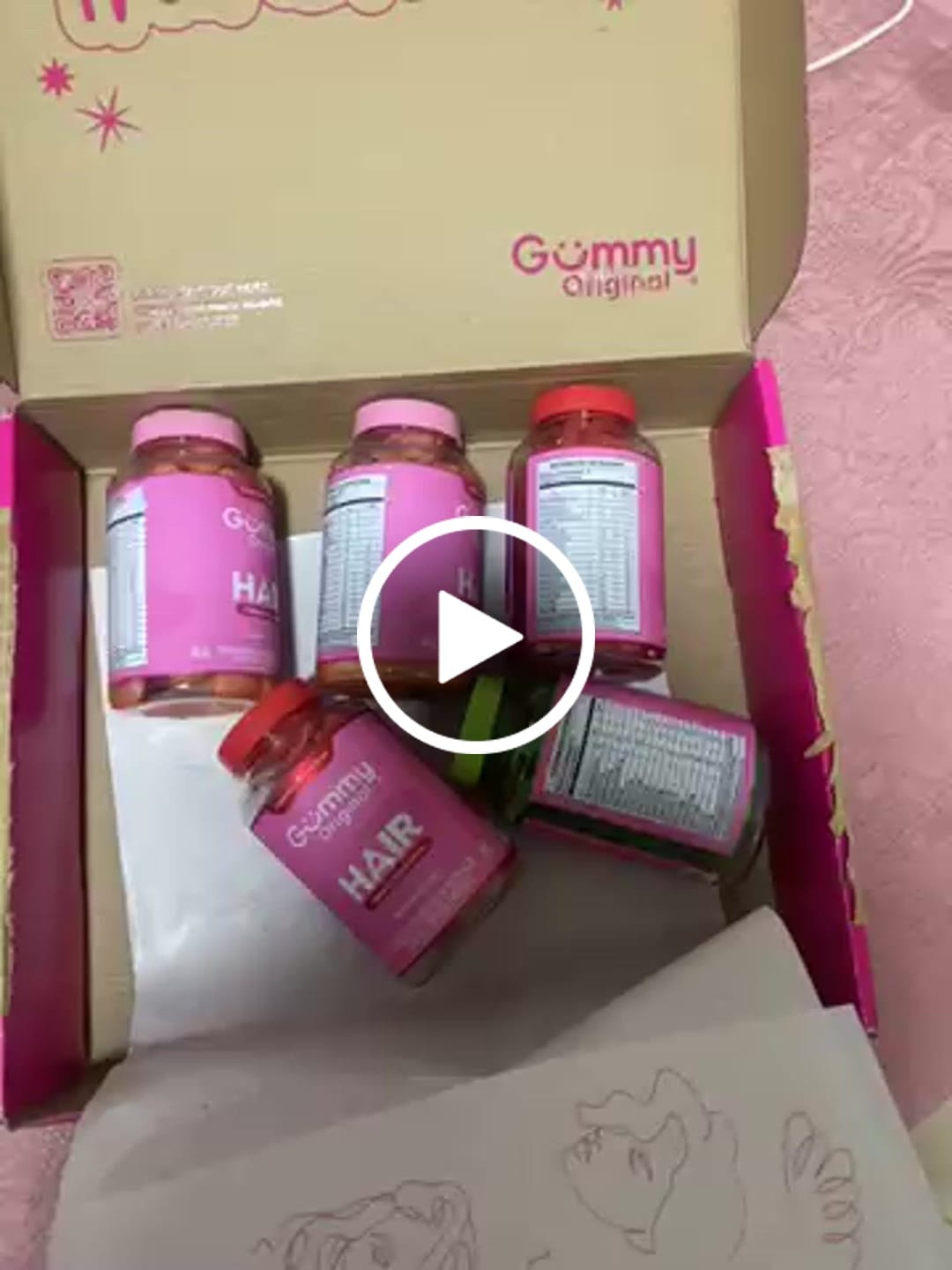 Customer video review of 6 Gummy® Hair - 180g