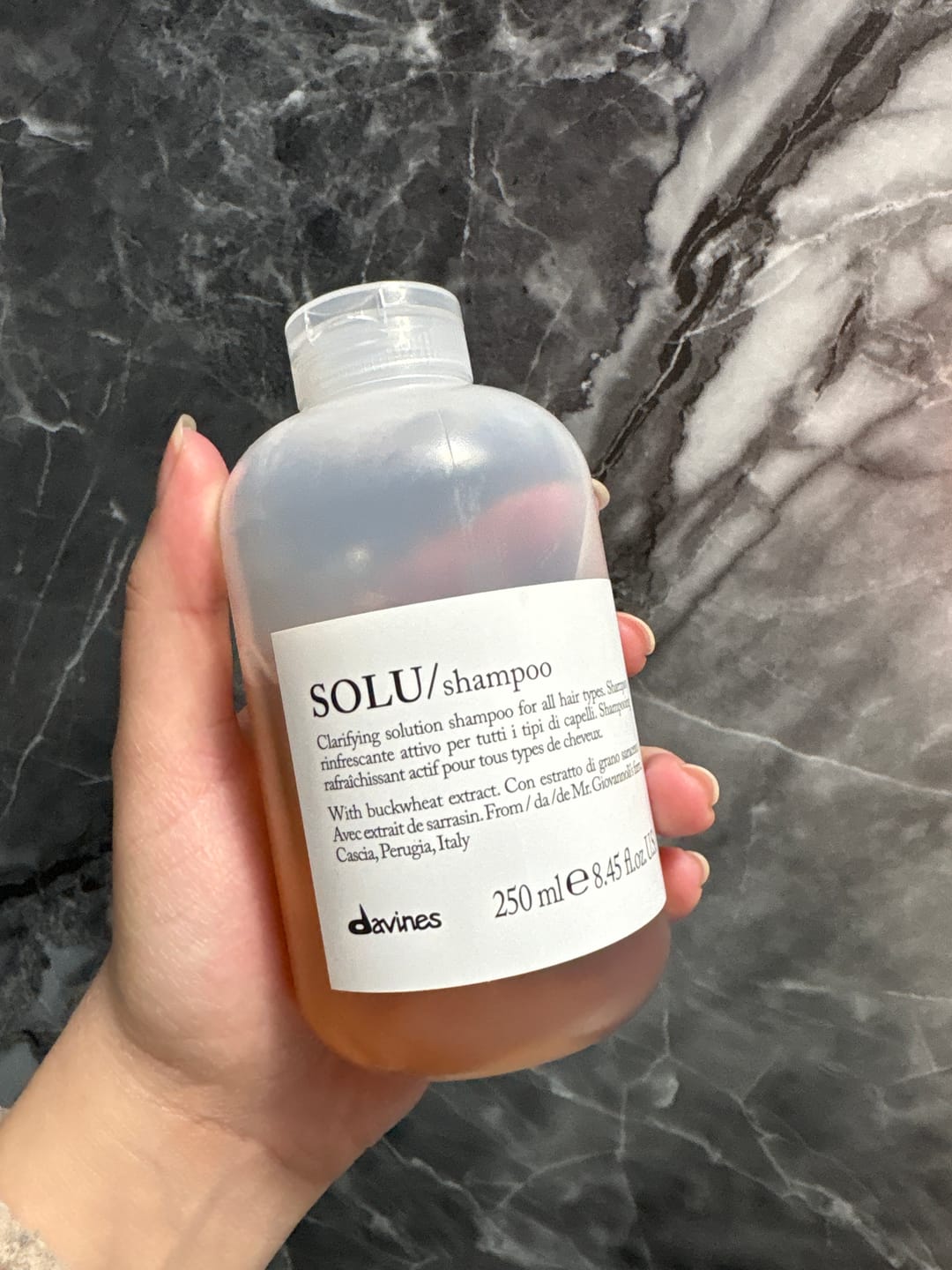 Customer photo review of Shampoo Essential Solu Davines