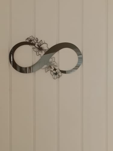 Customer photo review of Floral Infinity Symbol Wall Art
