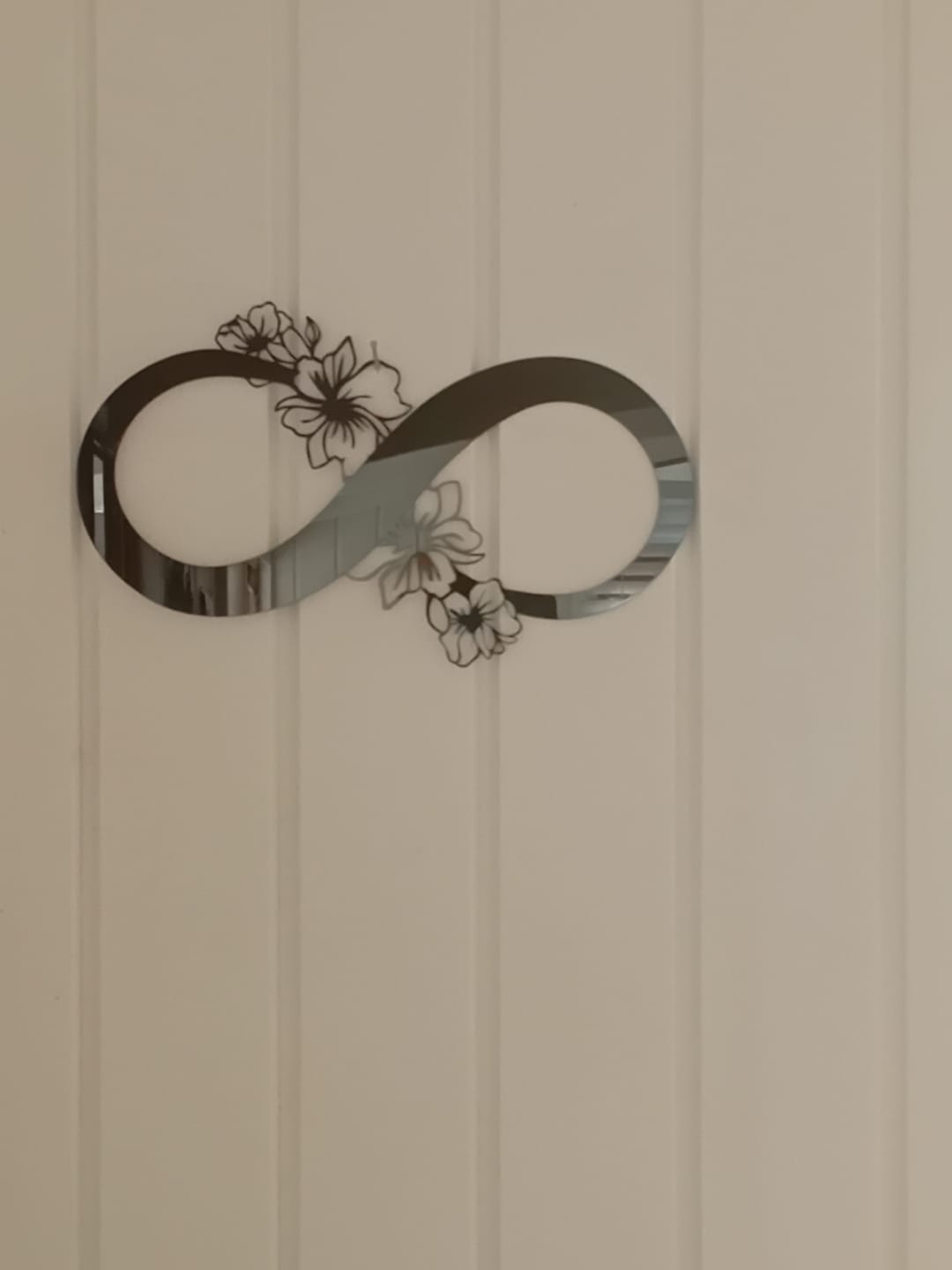 Customer photo review of Floral Infinity Symbol Wall Art