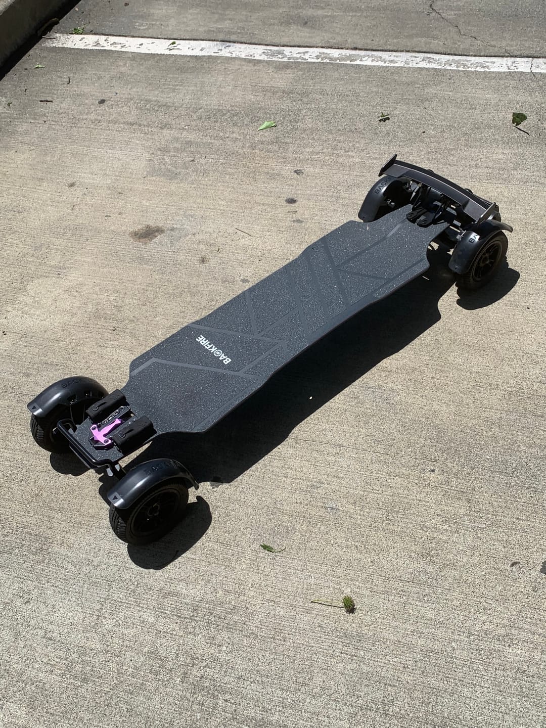 Customer photo review of Spoiler and Tail Light Sets for Backfire Longboards