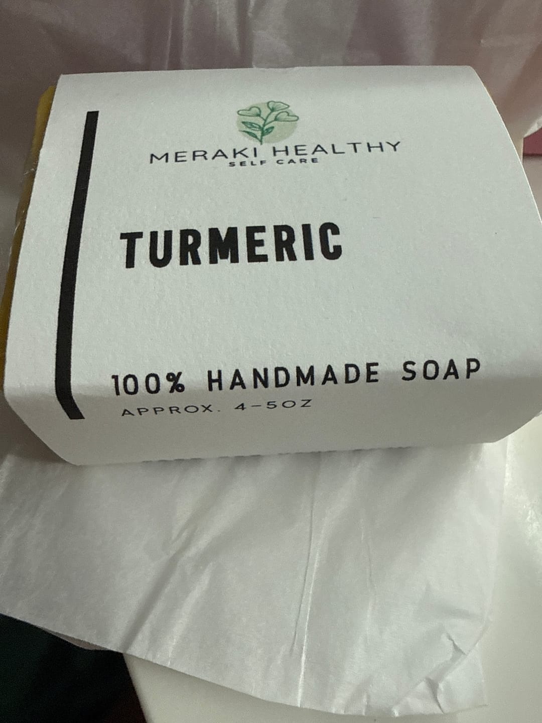 Customer photo review of Turmeric Soap for Dark Spots | Natural Face Cleanser| (Pack of 2)