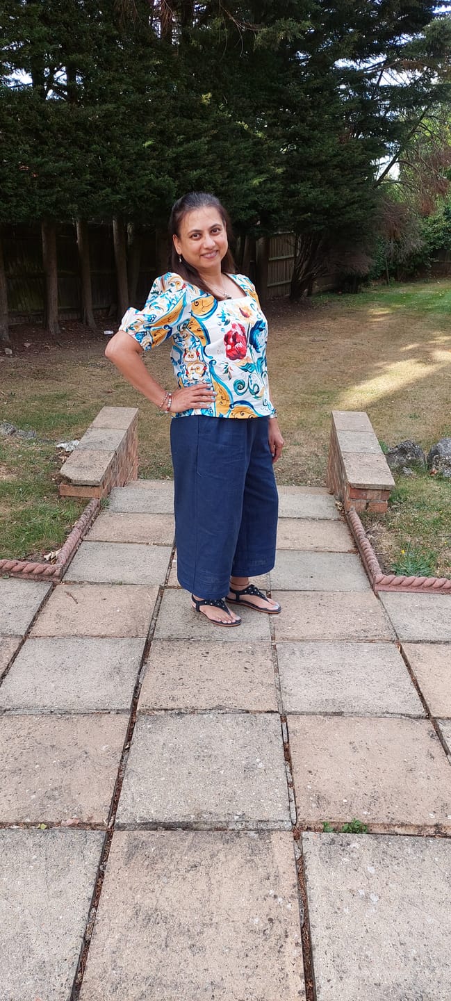Customer photo review of Washed Linen Blend Fabric
