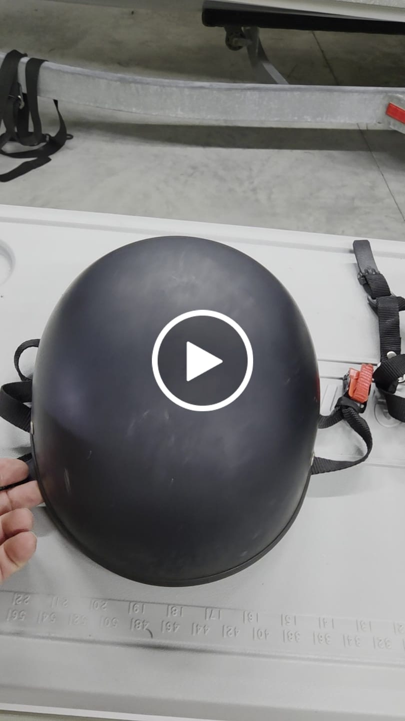 Customer video review of Low Profile Reversible DOT Polo Helmet / Matte Black