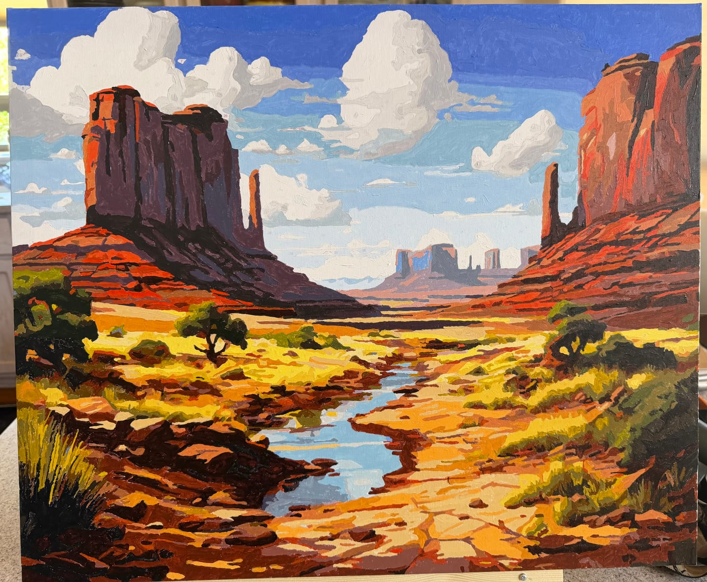 Customer photo review of Monument Valley Painting by Numbers