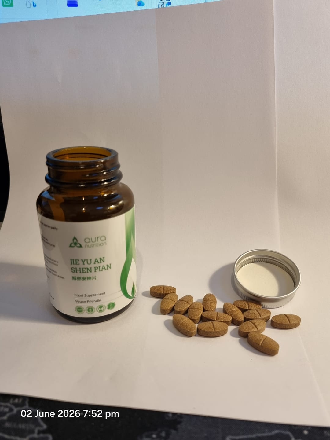 Customer photo review of Jie Yu An Shen Pian (Eucommia Bark & Liquorice Root) - 60 tablets
