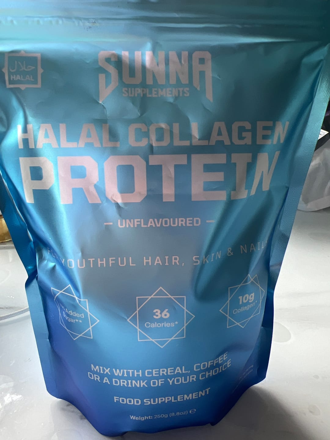Customer photo review of Halal Collagen Protein