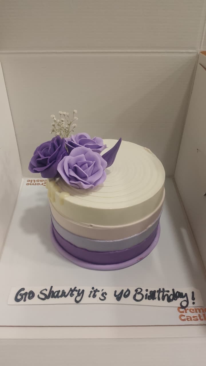 Customer photo review of Floral Ombre Cake