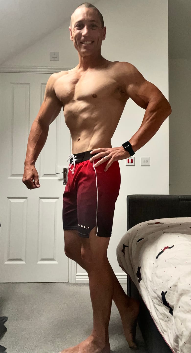 Customer photo review of 1067 - Men's physique Stage Shorts