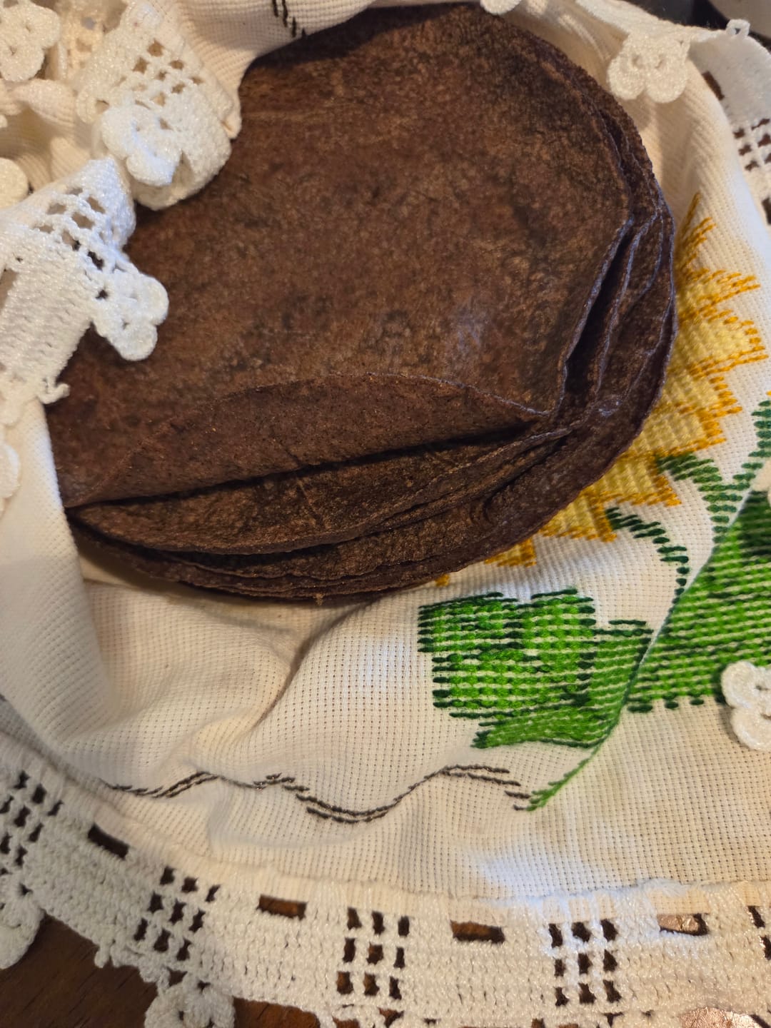 Customer photo review of Maíz rojo chac chob Masaharina – Landrace Corn Masa