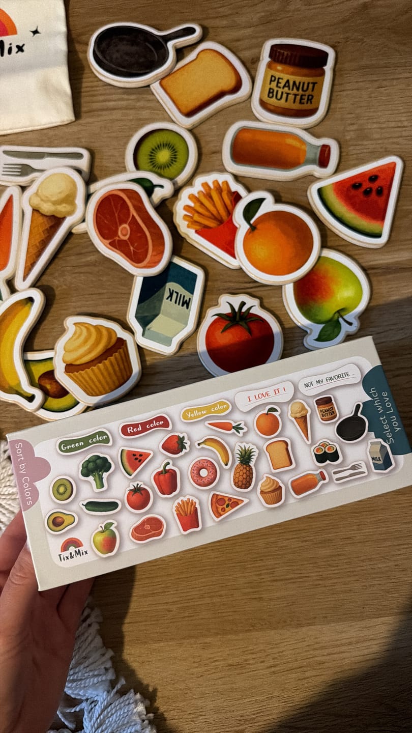 Customer photo review of Little Chefs’ Food Game (set of 31)