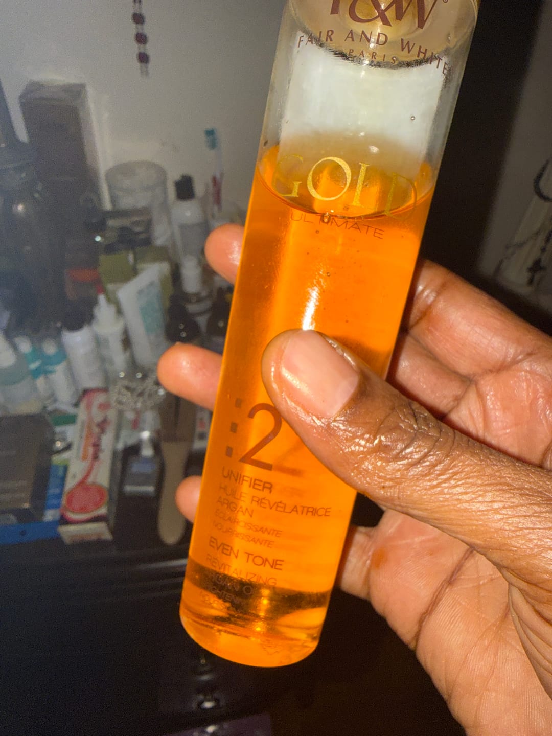 Customer photo review of Gold :2 Revitalizing Argan Oil 200ml