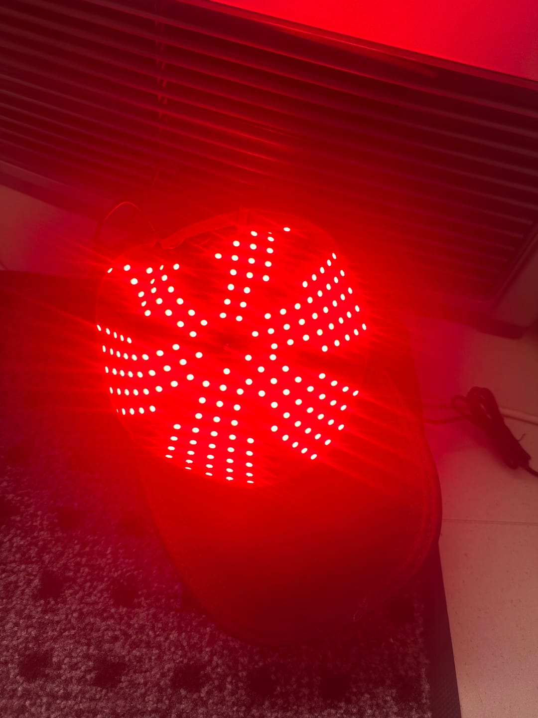 Customer photo review of Red Light Therapy Cap with 940nm