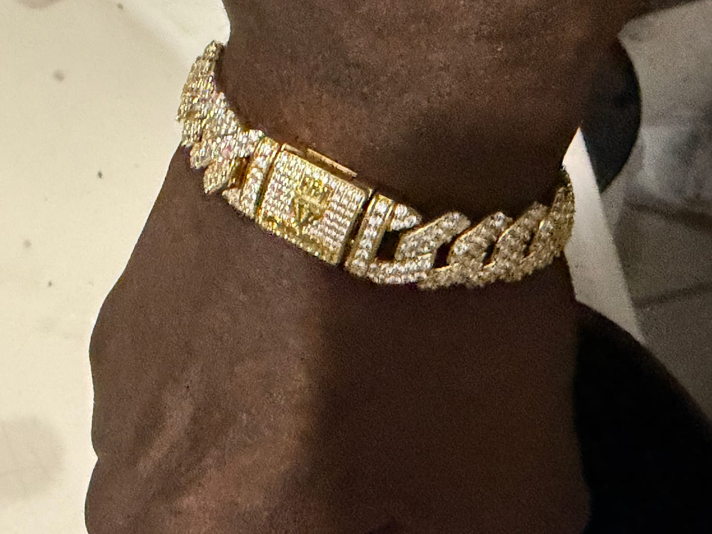 Customer photo review of 3mm Cuban Bracelet - White Gold