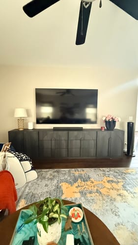 Customer photo review of Bijou Modern Modular Media Console Set (4-Piece)