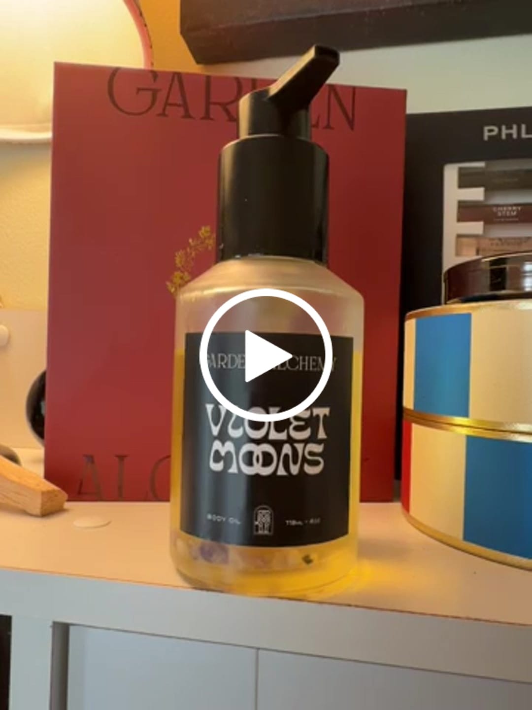 Customer video review of VIOLET MOONS BODY OIL