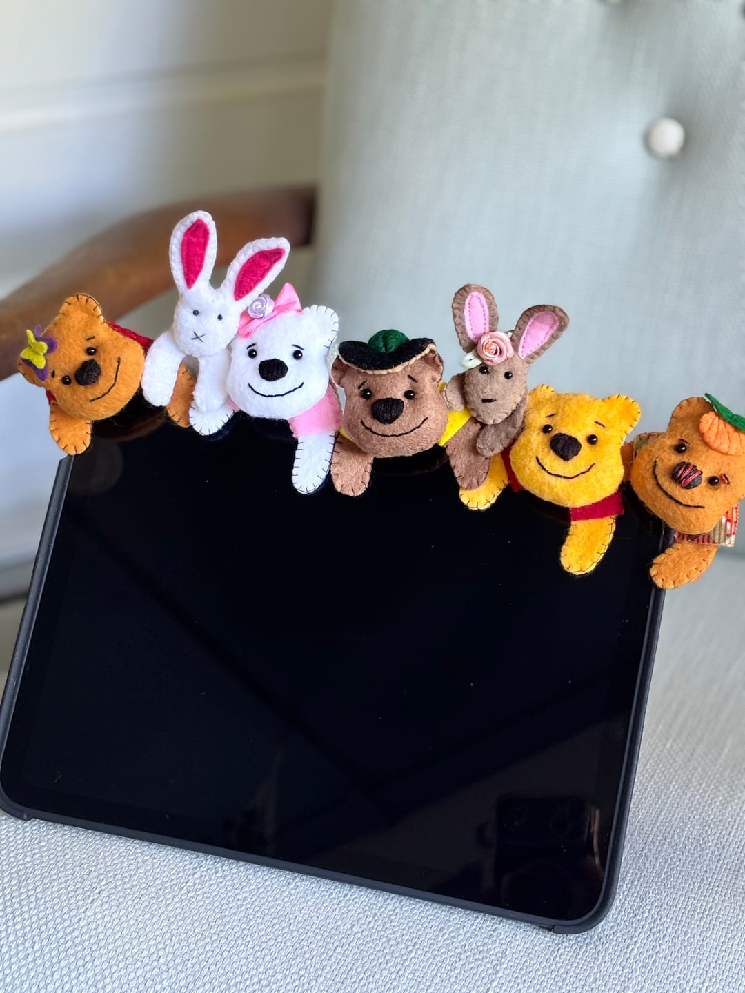 Customer photo review of Pocket Teddy Bear Pooh  PDF Pattern