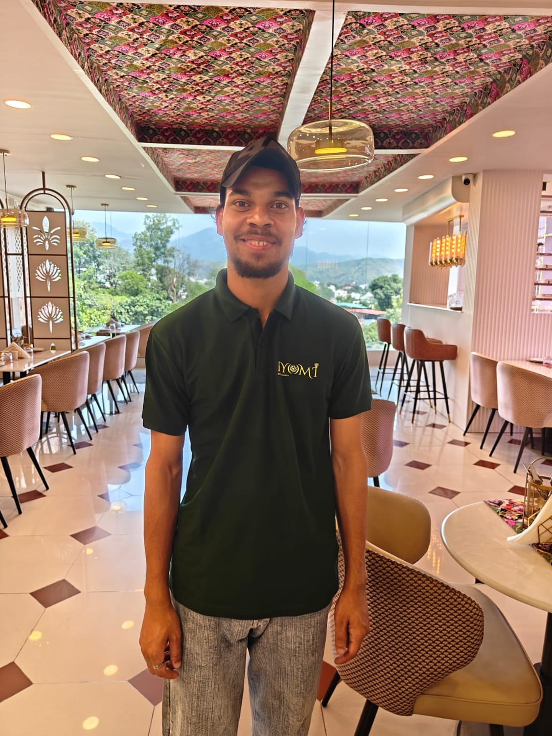 Customer photo review of Customized Polo T-Shirt With Your Company Logo | Order Logo Printed Tees | PrintMine.in