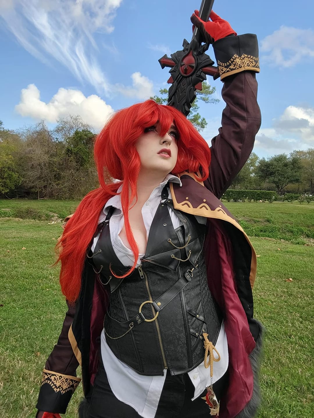 Customer photo review of Hester Steampunk corset