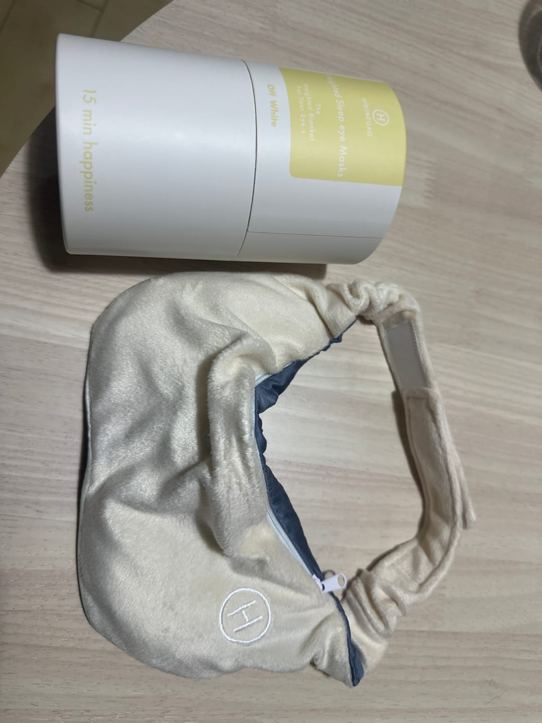 Customer photo review of HIRUNEGAO 快眠 加重アイマスク