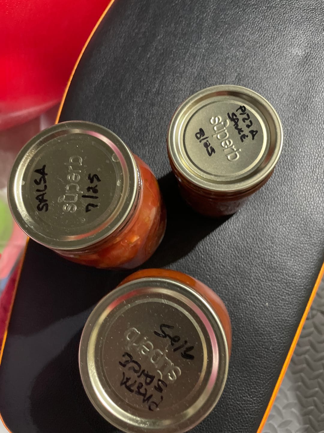 Customer photo review of Bulk Regular Mouth Canning Lids – 156 Pack