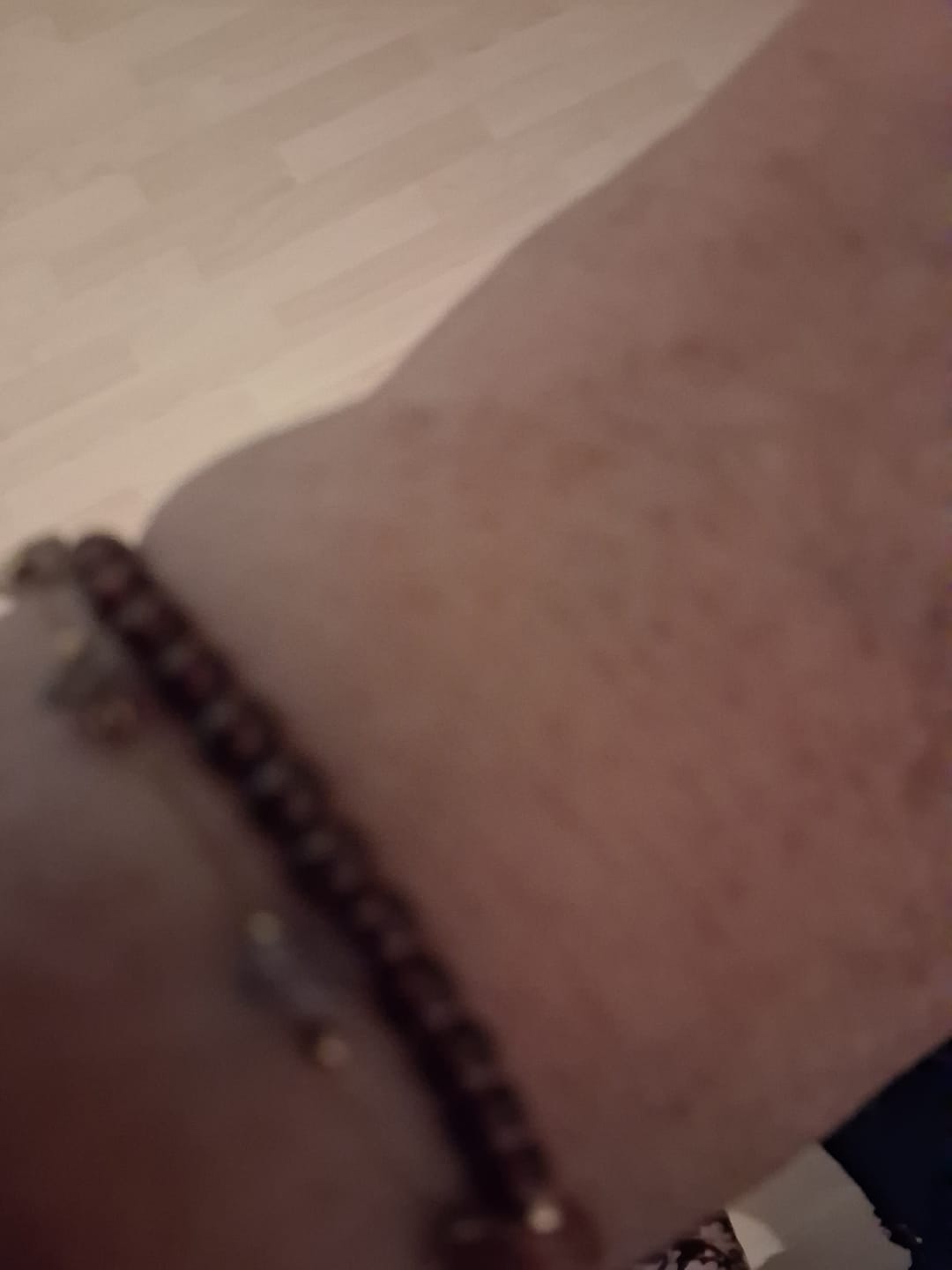 Customer photo review of Rubin Armband - Perlen geschliffen