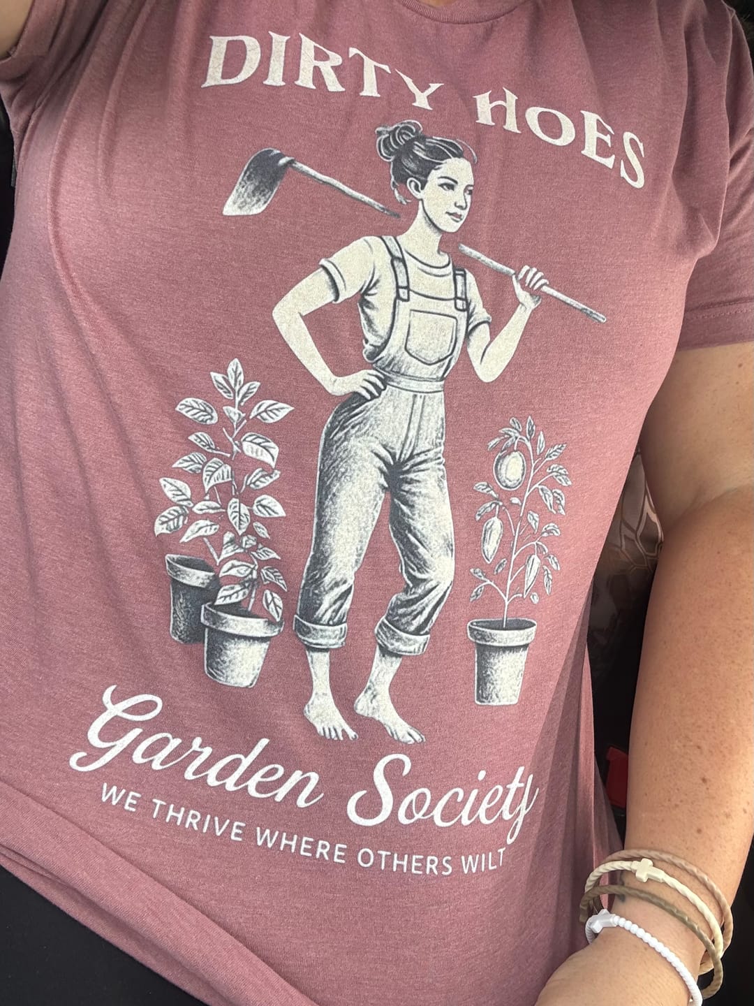 Customer photo review of Dirty Hoes T-Shirt