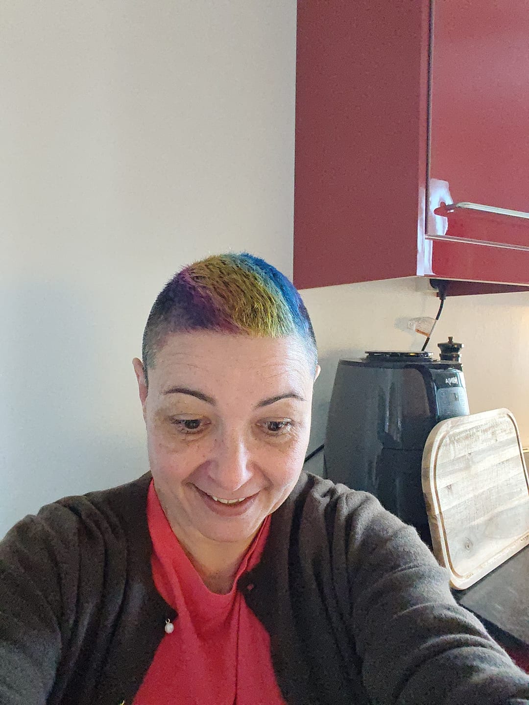 Customer photo review of Patsy Purple Direct Hair Color