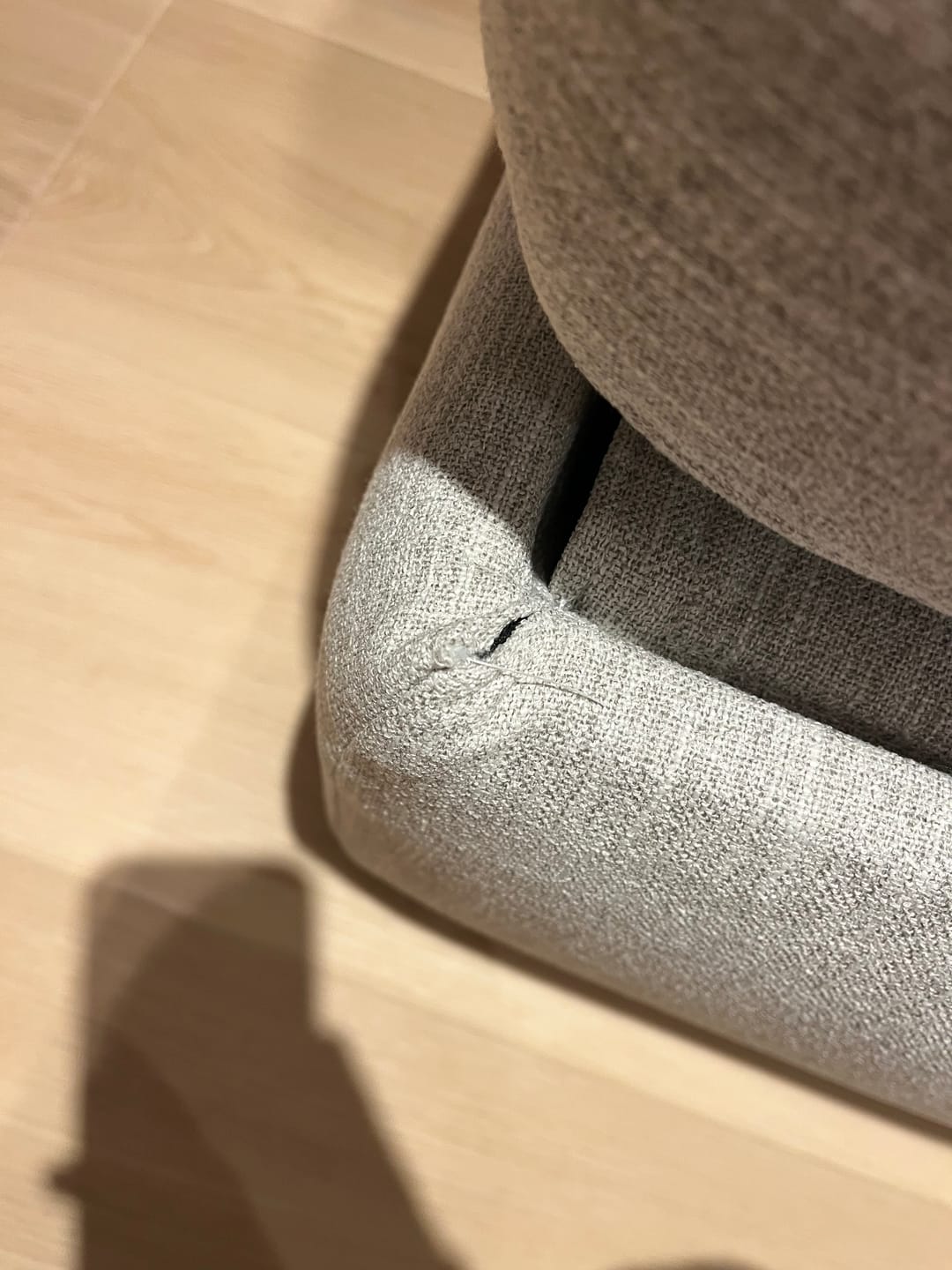 Customer photo review of Elite Comfort Sectional